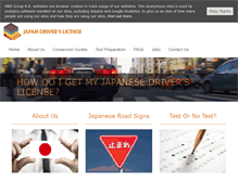 Tablet Screenshot of japandriverslicense.com